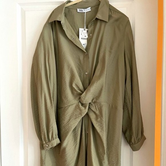 Zara green dress - Picture 1 of 2